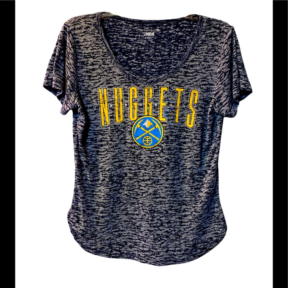 Athletic sports shirt. Very comfy, can be worn off shoulder and leggings.